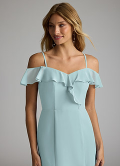 Azazie Sophie Bridesmaid Dresses Mist A-Line Off the Shoulder Chiffon Convertible Dress image2