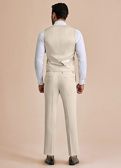 front William Tan Comfort Blend Suit Vest