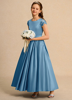 Azazie Bunny Junior Formal Flower Girl Klänningar Klä Balklänning i Spets image6