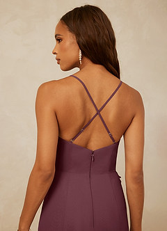 Christian Siriano Bridal for Azazie 1006 Bridesmaid Dresses Sangria Mermaid Ruched Chiffon Dress image7