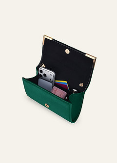 front Matchende farve fløjlskuvert clutch
