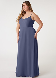 Azazie Daenerys Bridesmaid Dresses Stormy A-Line Cowl Chiffon Dress image10