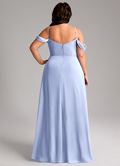 Azazie Marley Jurken voor bruidsmeisjes Converteerbaar Jurk van Chiffon met A-Lijn Off the Shoulder Ijs image12