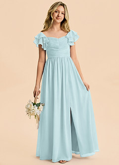 Azazie Anaya Junior Mist A-Line Sweetheart Neckline Chiffon Dress image5