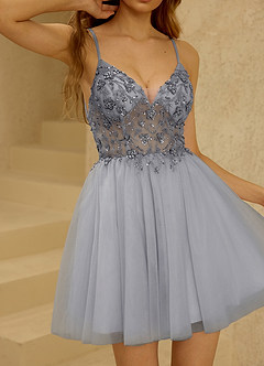 Crinara Grey Mini Dress image3