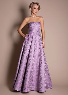 Alisa Vintage Lilac Maxi Dress image1