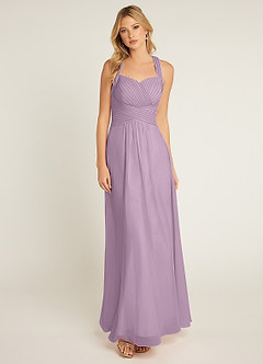 Azazie Claudia Bridesmaid Dresses Wisteria A-Line Sweetheart Neckline Chiffon Dress image1