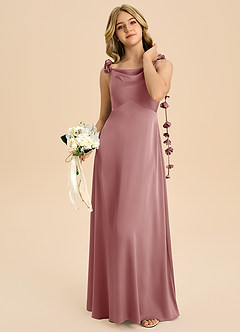 Azazie Gumdrop Junior Klä av Imperium i Stretch Satin Plisserad image2