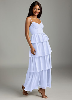 Azazie Kaiden Brautjungfernkleider A-Linie Herzausschnitt Chiffon Kleid Lavendel image3