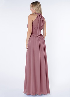 Azazie Iman Bridesmaid Dresses Vintage Mauve A-Line A-Line Ruched Chiffon Dress image9