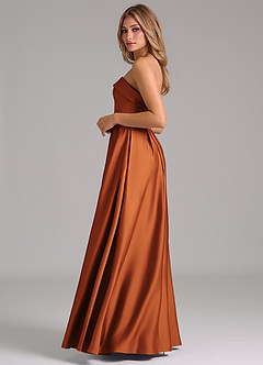 Azazie Lucienne Brautjungfernkleider Wandelbar A-Linie Schulterfrei Stretch-Satin Kleid Kanel image3