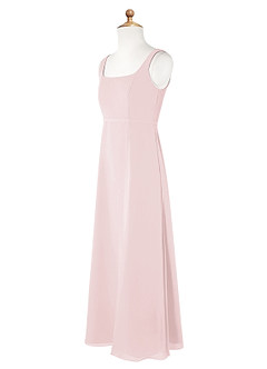 Azazie Renee Junior A-Linie Seitliche Cut-Outs Chiffon Kleid Zartrosa image7