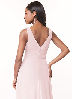 Azazie Julianna Bridesmaid Dresses A-Line Chiffon Floor-Length Dress image4