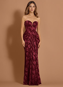 Giselle Vino Vestido largo image4