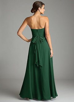 Azazie Tamira Suknie dla druhen Linia A Pofałdowany Szyfon Do ziemi Sukienka image4