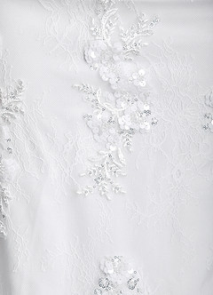 Azazie Harlow Wedding Dresses Diamond White Mermaid Lace Dress image3