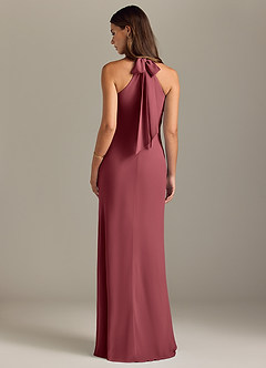 Azazie Doretta Bridesmaid Dresses Merlot Mermaid Pleated Chiffon Dress image8