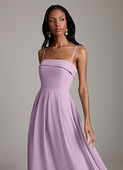 Azazie Lucienne Bridesmaid Dresses Wisteria A-Line Strapless Chiffon Convertible Dress image3