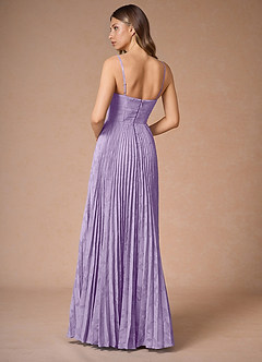 Akiko Lilac Pleated Maxi Dress image2