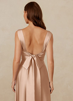 Christian Siriano Bridal for Azazie 1001 Bridesmaid Dresses English Rose A-Line Sweetheart Neckline Stretch Satin Dress image9
