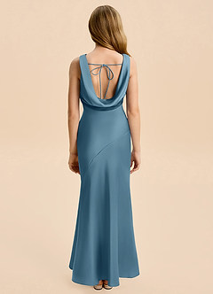 Azazie Rylina Junior Bermuda Mermaid Stretch Satin Dress image2