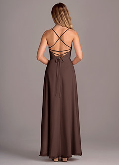 Azazie Mei Bridesmaid Dresses Ganache A-Line Chiffon Dress image6