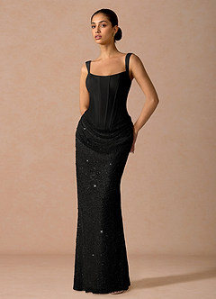 Niamh Black Maxi Dress image2