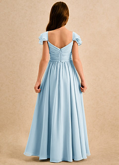 Azazie Meimei Girls Formal Flower Girl Klänningar Klä A-Line i Chiffong Plisserad image2