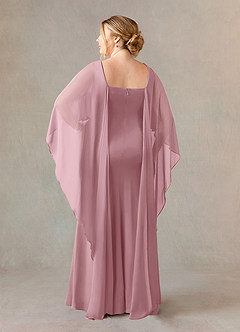 Azazie Dion Mother of the Bride Dresses Vintage Mauve Sheath Scoop Stretch Crepe Dress image9