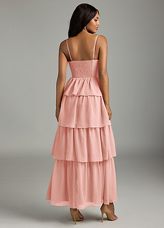 Azazie Kaiden Bridesmaid Dresses Rosette A-Line Sweetheart Neckline Chiffon Dress image2