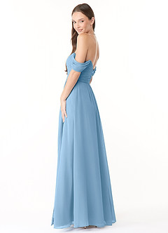 Azazie Millie Final Sale Agave A-Line Sweetheart Neckline Chiffon Convertible Dress image6