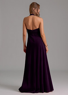 Azazie Tessie Robes de demoiselle d'honneur Robe Trapèze en velours Plissée Grain De Raisin image7