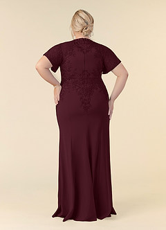 Azazie Adonna Moeder van de bruid jurken Zeemeermin Jurk van Kant Cabernet image9