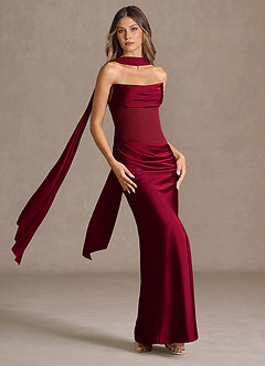 Leonore Merlot Maxi Dress image4