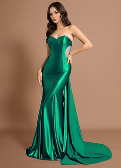 Maxi jurk Doriane Smaragd image2