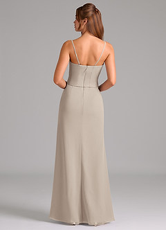 Azazie Jenine Bridesmaid Dresses Frost Mermaid Strapless Chiffon Dress image7