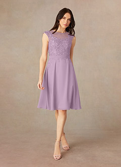Azazie Klaus Mother of the Bride Dresses Wisteria A-Line Scoop Sequins Chiffon Dress image3