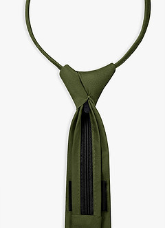 front Boy's Stretch Satin Pre-Tie