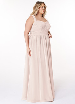 Azazie Zapheira Bridesmaid Dresses Rose Petal A-Line Ruched Chiffon Dress image9