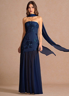 Maxi jurk Nerissa Marine image5