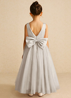 Azazie Pumpkin Flower Girl Dresses Frost A-Line Convertible Tulle Dress image6