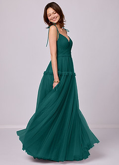 Barbie ♥ Azazie Bridesmaid Dresses A-Line Tulle Floor-Length Dress image2