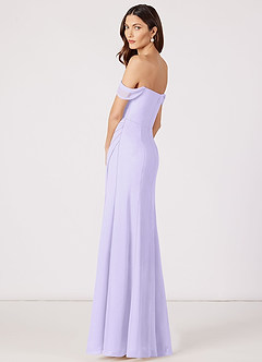 Azazie Jordyn Bridesmaid Dresses A-Line Off the Shoulder Chiffon Floor-Length Dress image3