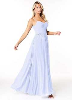 Azazie Lisbon Bridesmaid Dresses Lavender A-Line Sweetheart Neckline Chiffon Dress image1