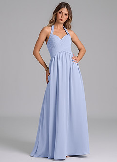 Azazie Darlyn Bridesmaid Dresses Ice A-Line Sweetheart Neckline Chiffon Dress image3