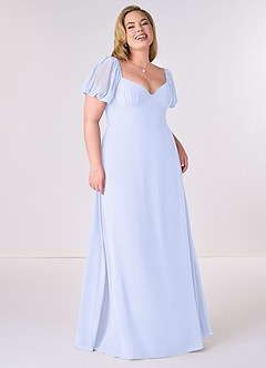 Barbie ♥ Azazie Bridesmaid Dresses Lavender A-Line Pleated Chiffon Dress image7
