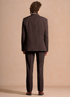 front James Ganache Structured Stretch Suit
