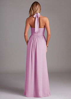 Azazie Avary Bridesmaid Dresses Candy Pink A-Line Pleated Chiffon Dress image8