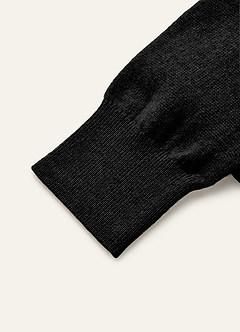 front 100% Cashmere Cropped Cardigan