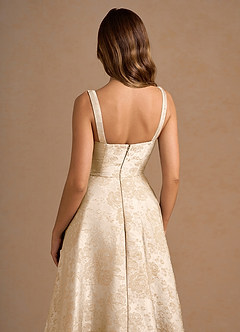 Vestido Champán Añejo Midi Melusine image6